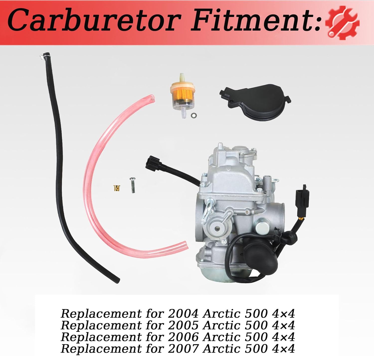 Motorcycle Carburetor 0470-471 Carb Replacement for 2004-2007 Arctic 500 4×4