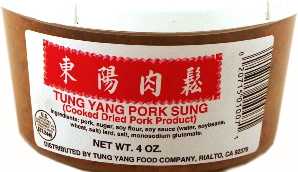 Pork Sung (Cooked Dried Pork) - 4oz (Pack of 3)
