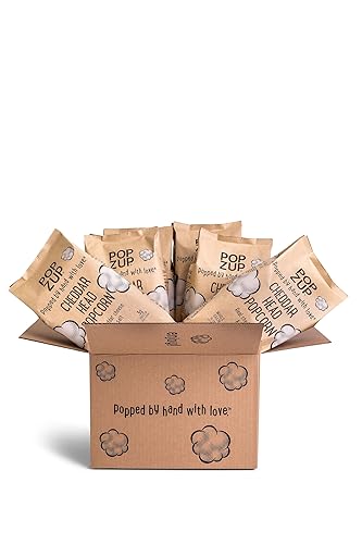 Miniatura 9 de Popzup Palomitas de maíz reventadas y sazonadas a mano con ingredientes puros y simples, sin gluten y sin OMG (8 bolsas de tamaño snack Butter Me Up)