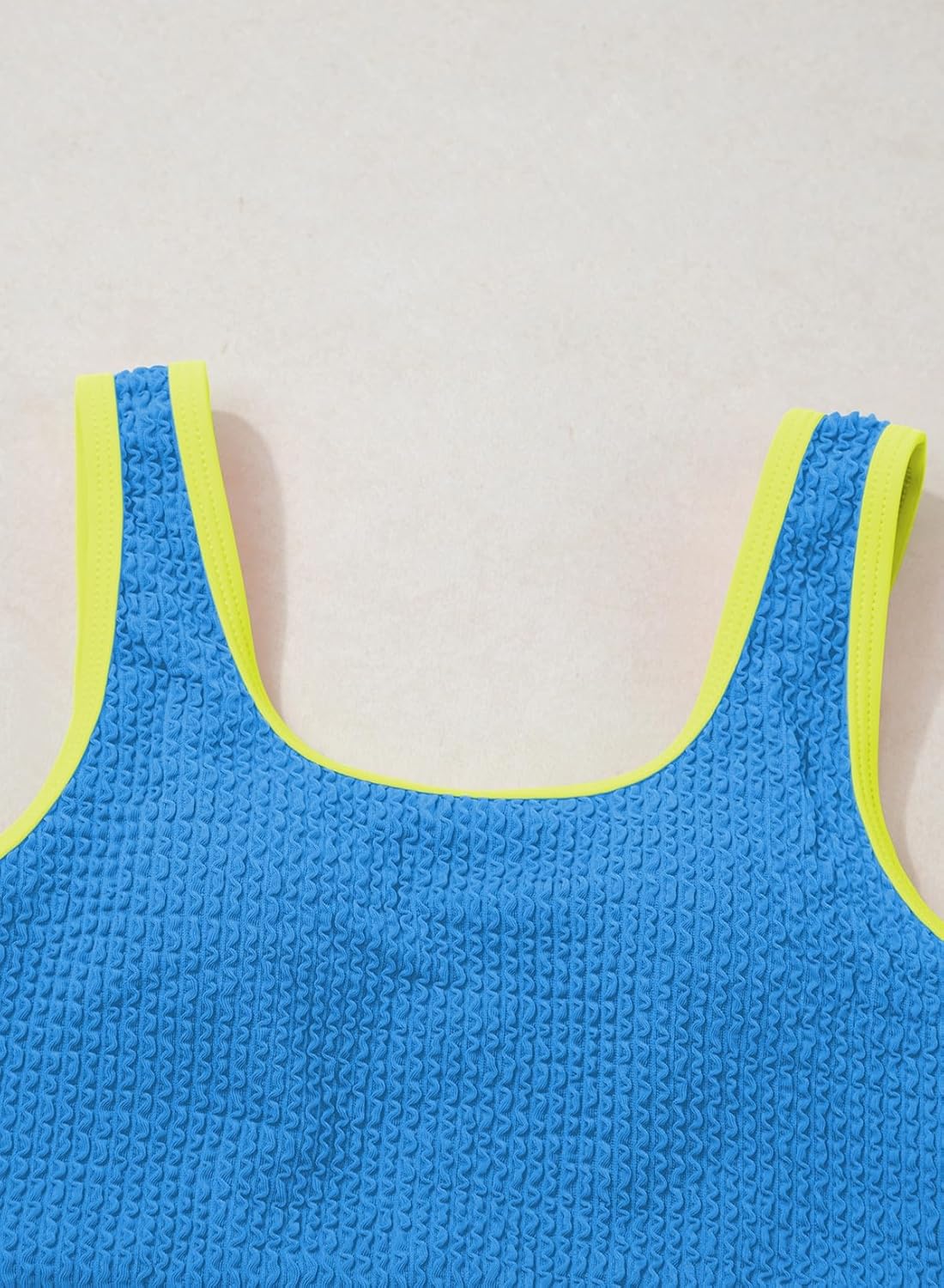 blibean Tween Girls Swimsuits Two Piece Colorblock Bikini Sets with Chest Pad Size 6-15 Years - Image 6