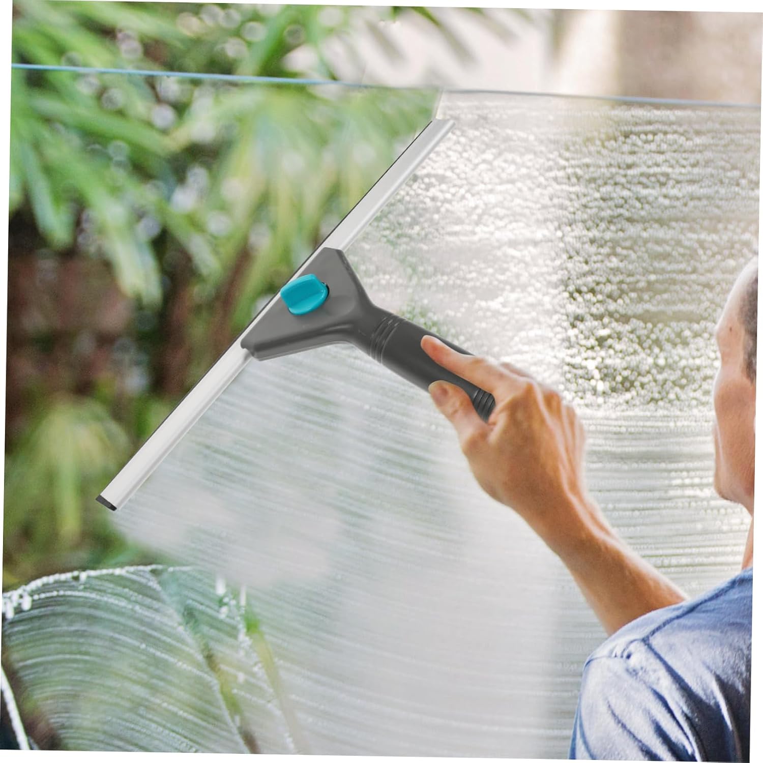 DECHOUS Glass Window Squeegee Efficient Shower Door Mirror Cleaner Multifunctional Tool for Streak Shine Windows Car Windshield Smooth Surfaces