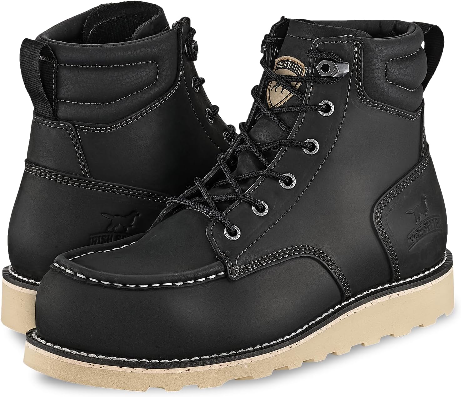 Irish Setter, Pipestone, Unisex, Steel Safety Toe, Full Grain Leather, Work Boot