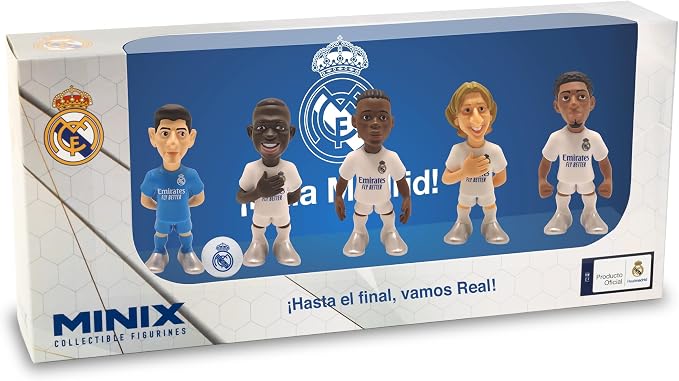 Pack de 5 Figuras Coleccionables Minix Real Madrid de 7 cm