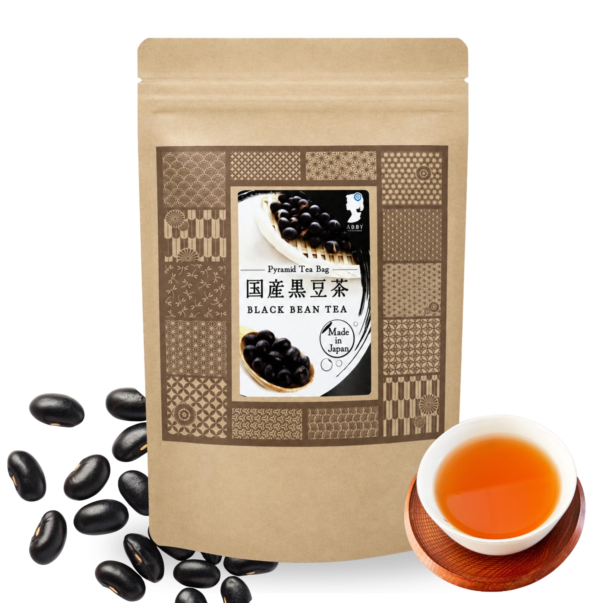 Amazon.com : Japanese Black Soybean Tea Bags (Kuromamecha), 90g