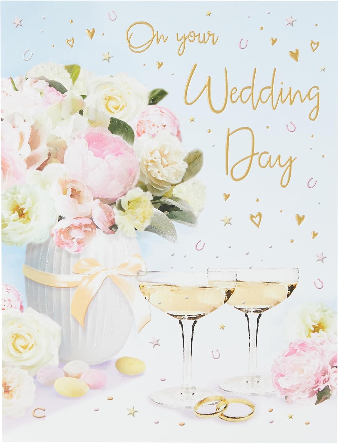 Piccadilly Greetings Group Ltd Avant Garde Studios Classic Wedding Card Wedding -,Green,8 x 6 inches