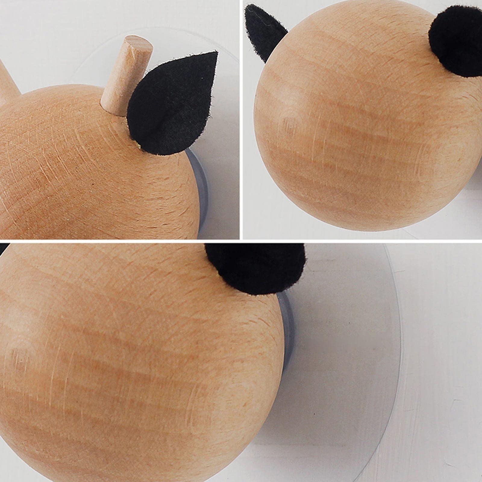 Percheros 5 piezas de gancho de gancho de gancho de forma creativa Se puede usar un estante de sombrero lindo for el sombrero de entrada Bolsa de la bufanda de la banda de la llave del bastidor de la