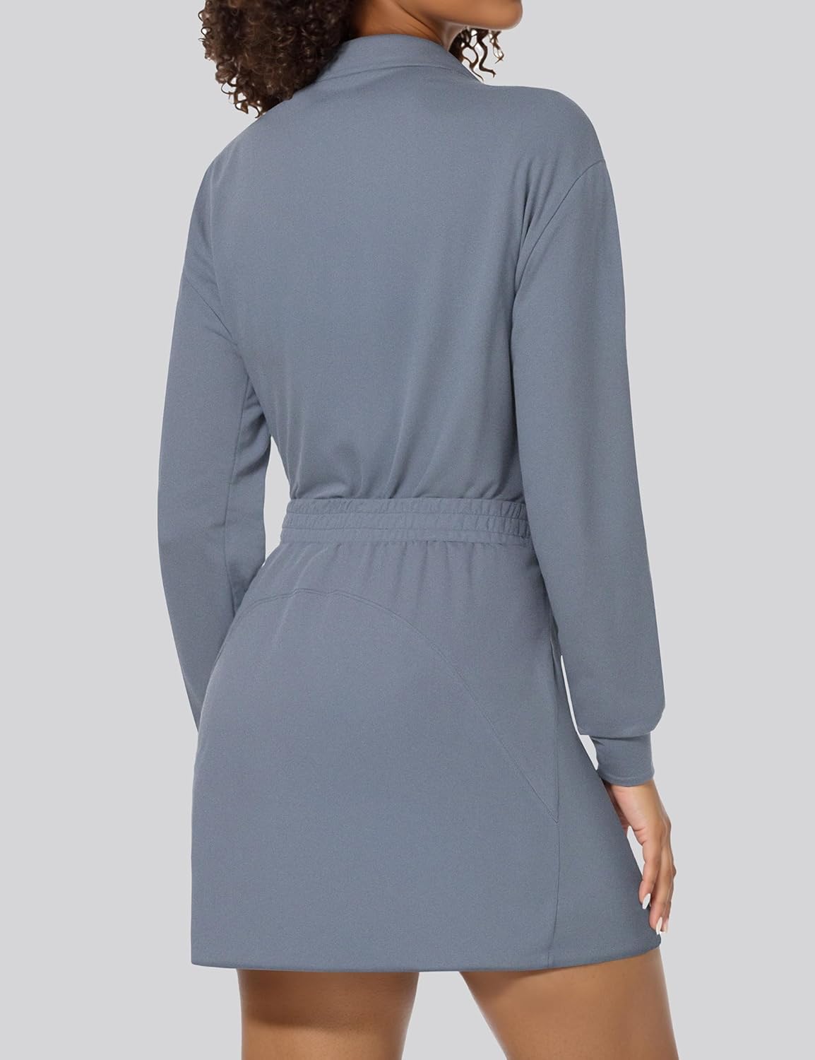 SHESHOW 2 Piece Skirt Sets for Women Tennis Skorts Quarter Zipper Sweatshirt Matching Set Tracksuit with Pockets - Image 2