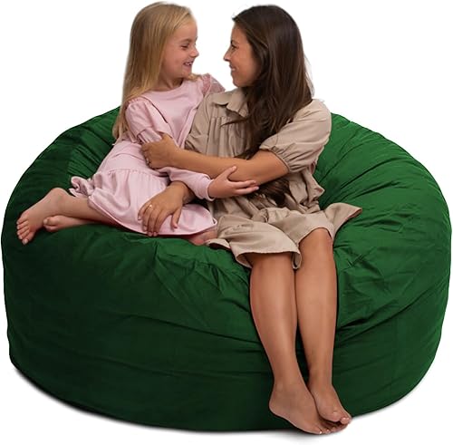 Miniatura 53 de ULTIMATE SACK 3000 Silla Puf de 3 Pies, Funda de Gamuza Negra – Tumbona de Espuma de Gran Tamaño, Asiento de Suelo, Sofá Pequeño o Sofá Cama para