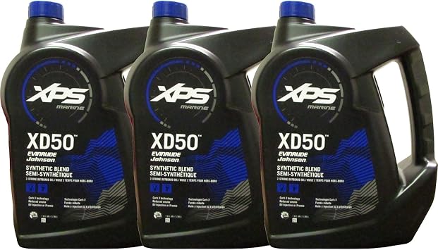 Johnson Evinrude/OMC XPS Marine XD50 Oil Gallon 3 Pack 779718, 0764354, 0779718