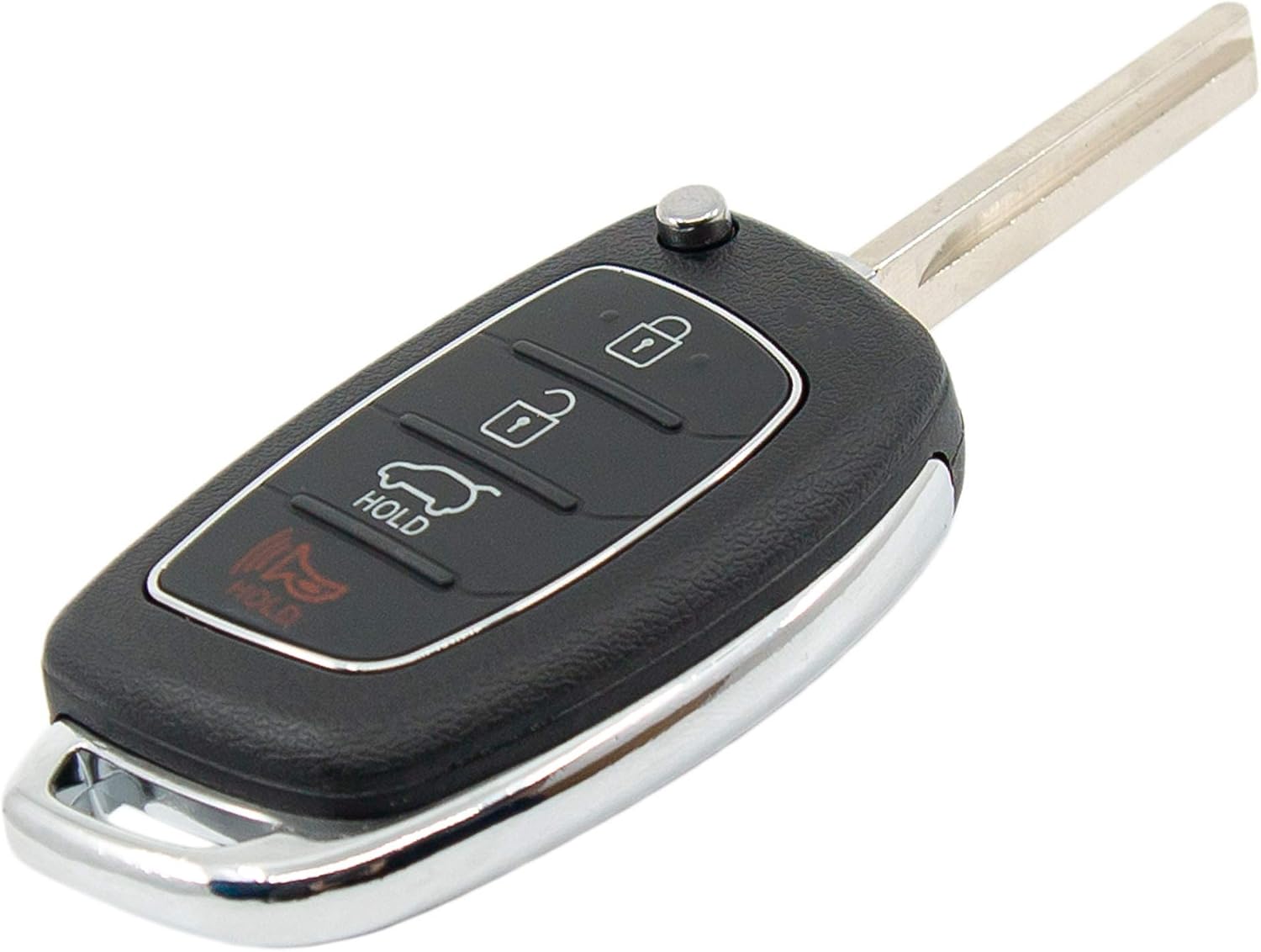 Keyless2Go Replacement for Keyless Entry Remote Head Flip Car Key Fob for Hyundai Santa Fe TQ8-RKE-4F31 95430-2W110