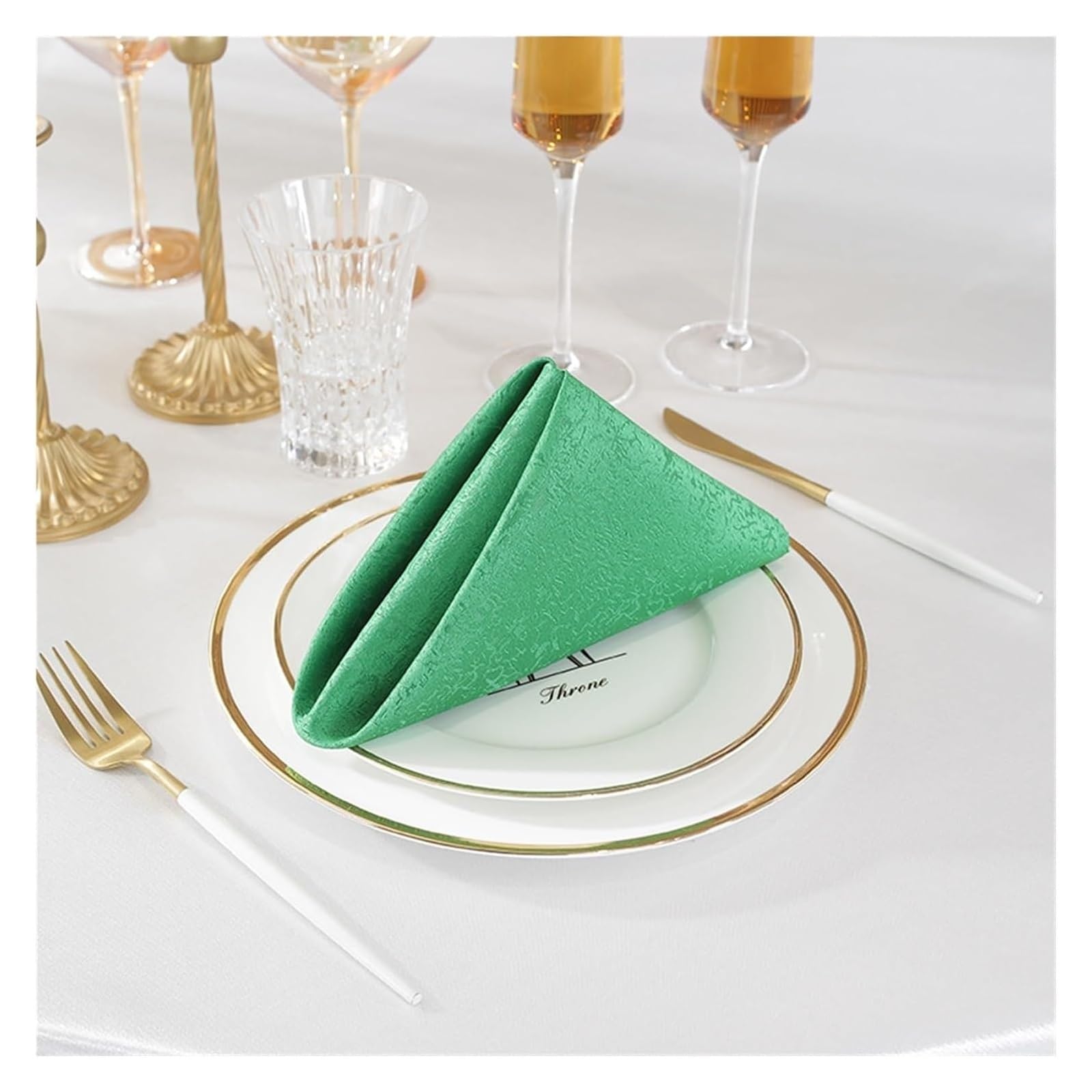 Cotton Table Napkins, Cotton Table Napkins 10 Pack 45x45cm Ester Jacquard Multicolor(Type 15)