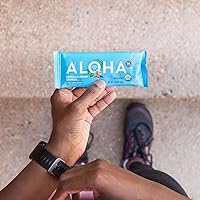 Vista 103 de ALOHA Barras de proteína orgánicas a base de plantas, expreso de chocolate (85 mg de cafeína), 12 barras, veganas, bajas en azúcar, sin gluten