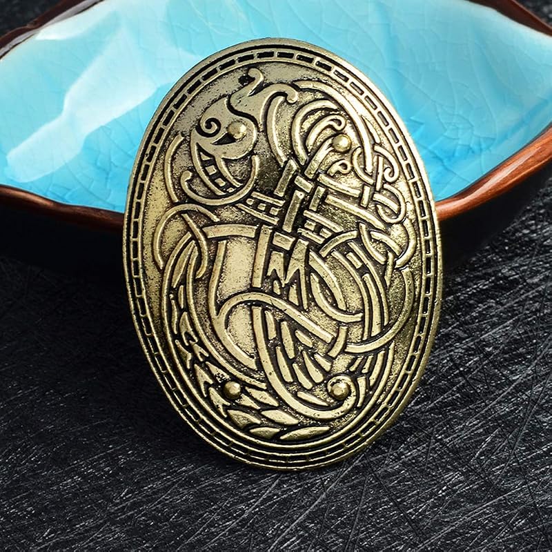Chiwanji Viking Bross Női Fém Kapocs Ruha Kendő Köpeny Csipesz Divat Ékszer Pin