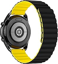 Watch Strap 20mm Magnetic Compatible with Samsung Galaxy Watch 5 40mm / 44mm / Watch5 Pro 45mm Silicone Strap Compatible with Amazfit Gtr 42mm/ Amazfit Gts and with Huawei and Garmin Models. …