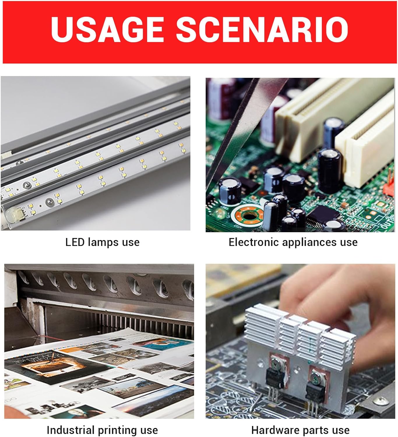 Thermal Adhesive Tape Double Sided Non Conductive Heat Sink for Electronics CPU GPU SSD Drive PCB 0.15mm T 30mm W 25m L Thermal Adhesive Tape Non Conductive Double Sided Heat Sink