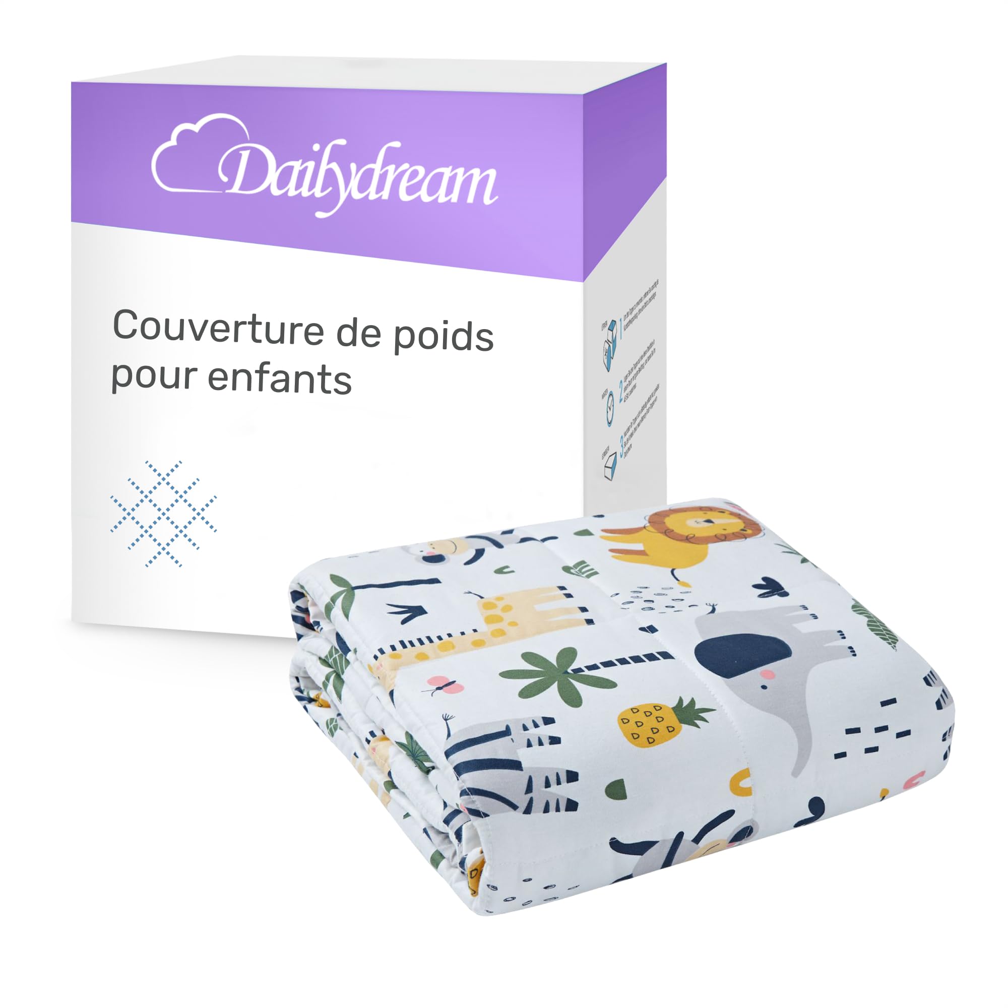 Couverture lestée thérapeutique Dailydream 135x200cm relaxante
