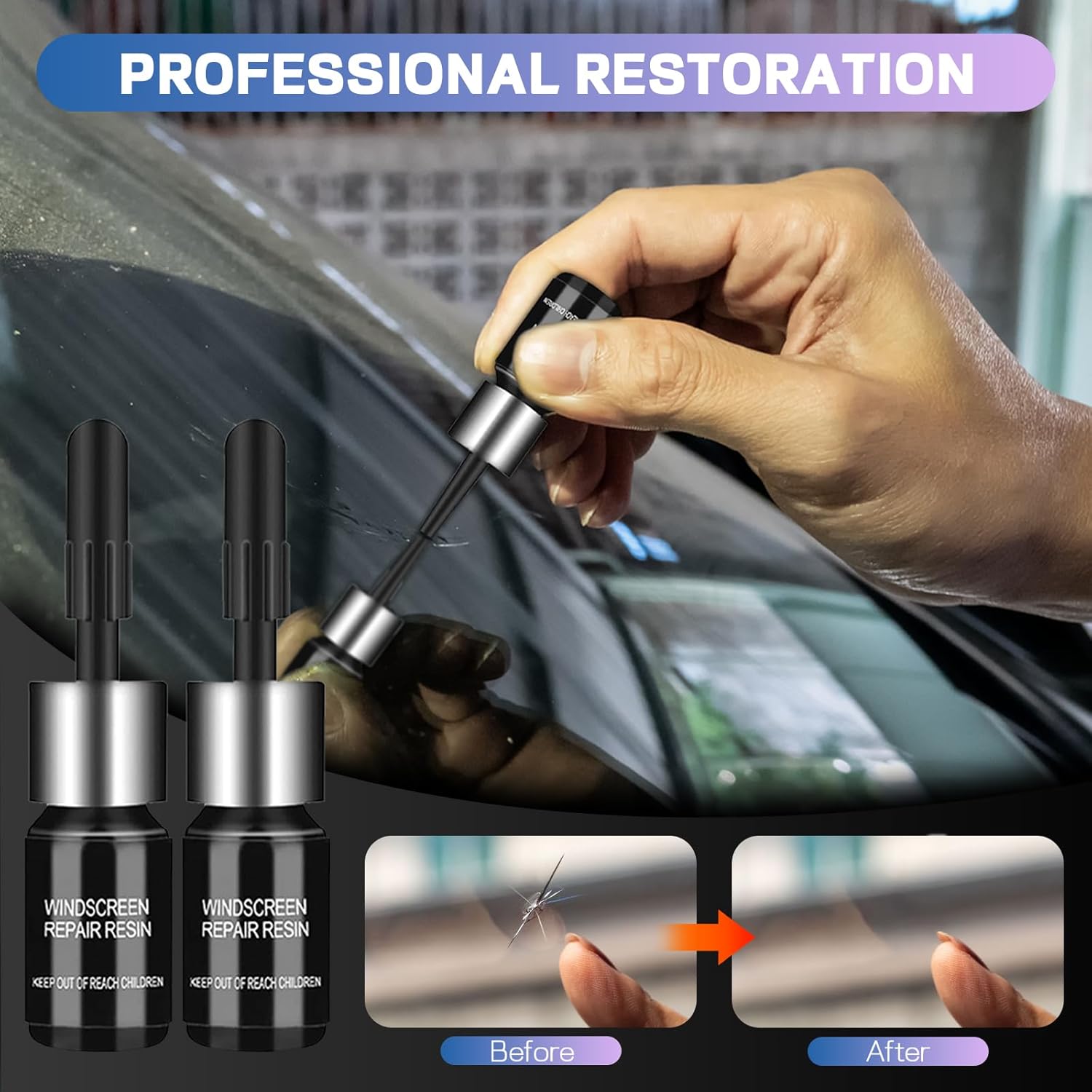 Windshield Crack Repair Kit