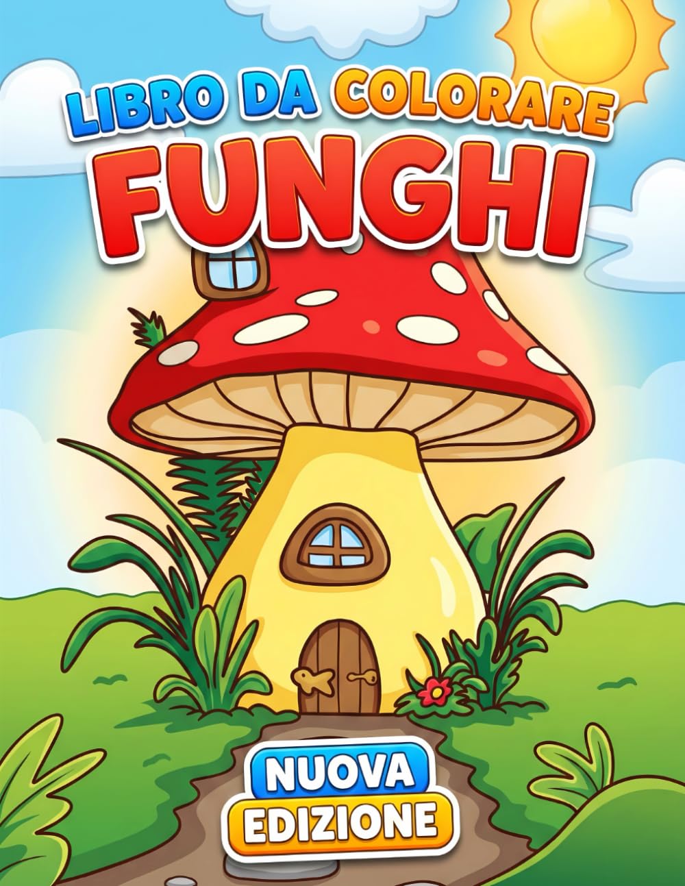 Funghi Libro da Colorare: Illustrazioni Botaniche Uniche Ad Alta Risoluzione, Un Regalo Perfetto Per Chi Ama La Natura E L'Arte Terapeutica