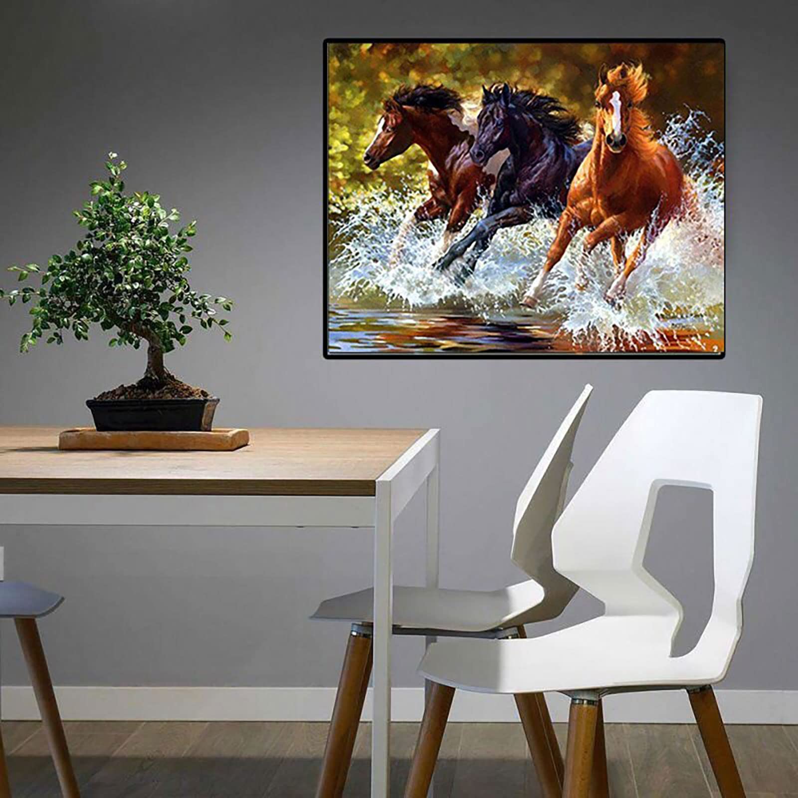 Instarry Fai da Te 5D Diamond Painting Kit Completo Cavallo Decorazioni