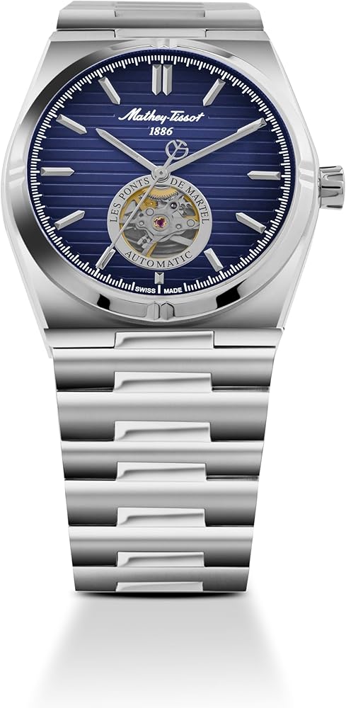 Buy Mathey-Tissot Swiss Made Zeus Open Heart Automatic Blue Dial