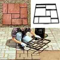 Stampi Per Cemento Effetto Pietra - Set 6 Pezzi Per Vialetti Fai Da Te - Foto 8