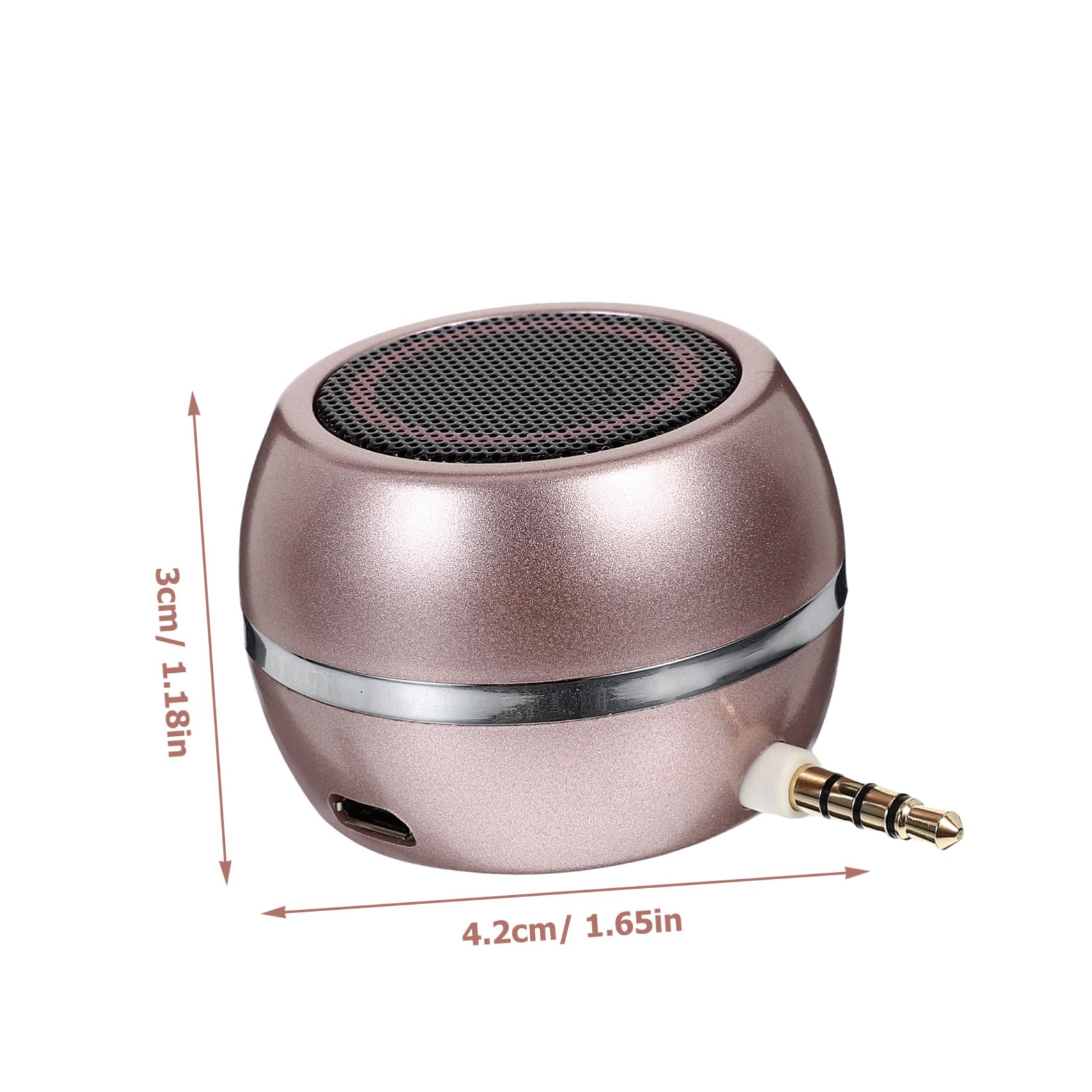 DOITOOL External Speaker with Aux Input USB Rechargeable Stylish Design for Desktop and Mobile Devices