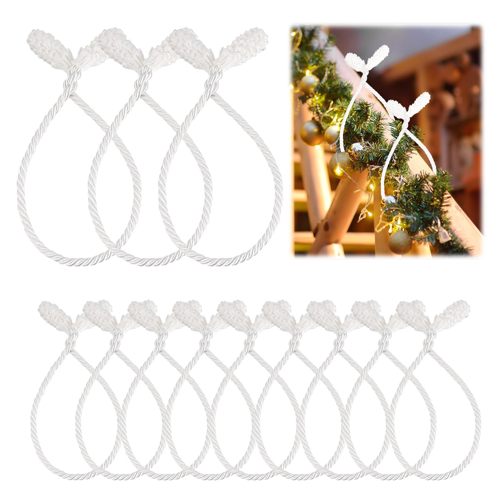 Lazos de guirnalda navideña lasuroa de 40 cm para decorar salones elegantes y balcones