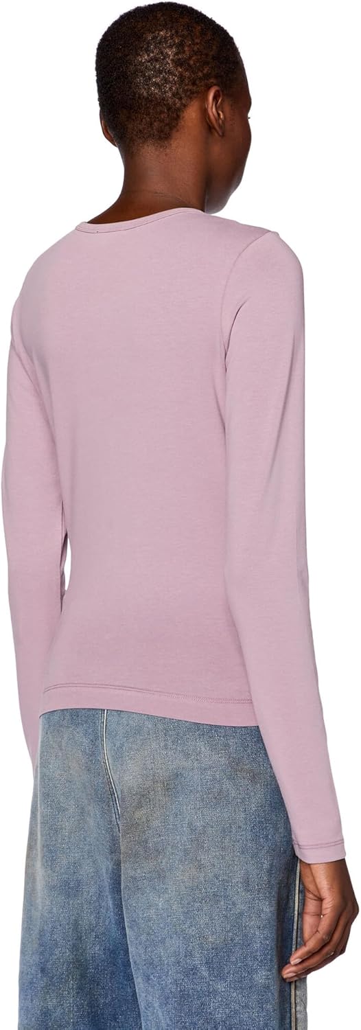 DIESEL レディース 長袖Tシャツ トップス Dロゴ ピンク パープル Amazon.co.jp: [ディーゼル] レディース 長袖Tシャツ トップス D