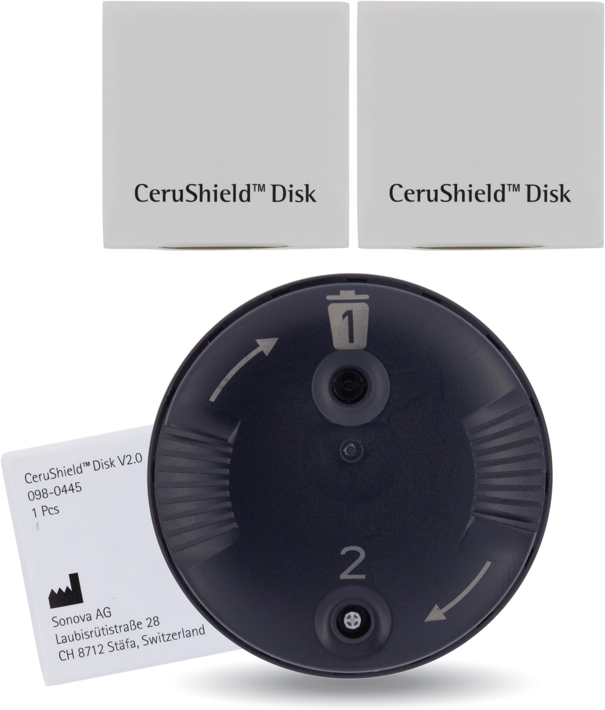 Cerushield Disk v2.0 098-0445, Wax Guards Filters Replacements, Accessories Compatible with Phonak Hearing Aid Audeo Marvel, Paradise, Lumity Hearing Aid only Using SDS 4.0 Receiver-2 pack/16 Filters