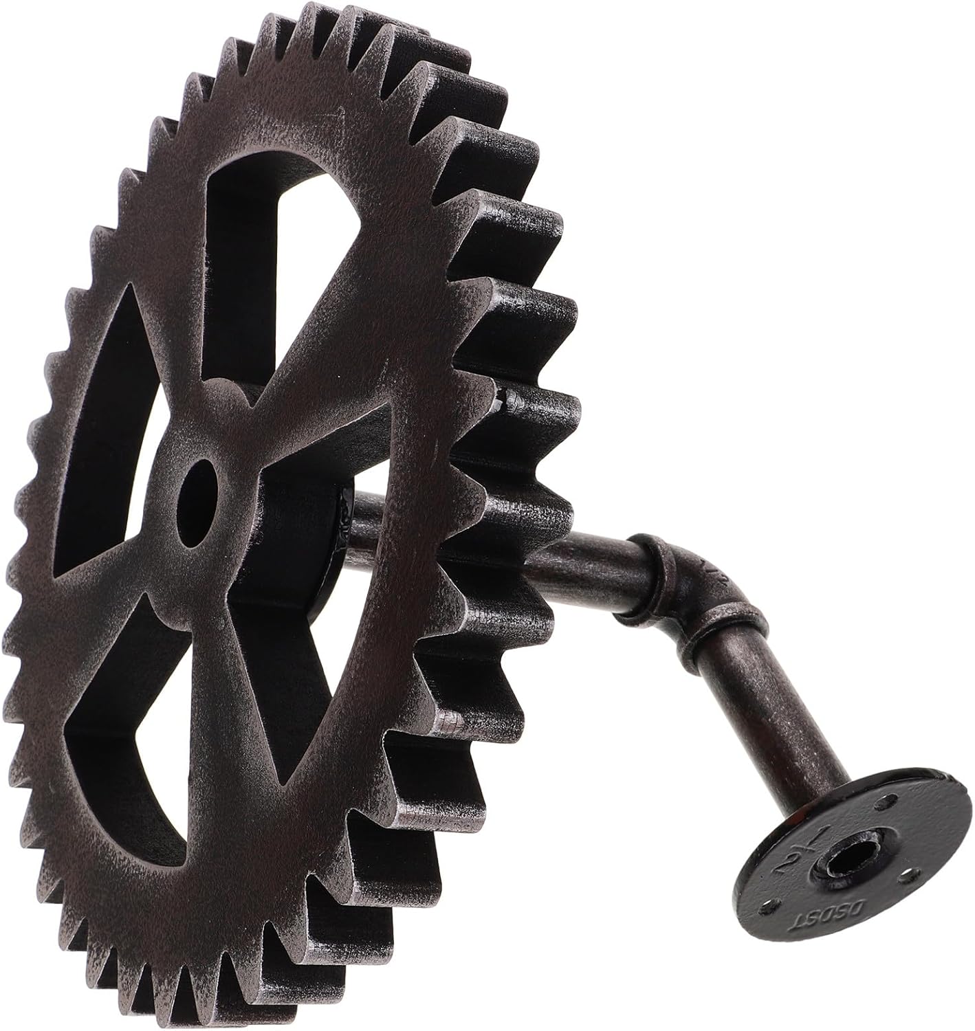VICASKY Industrial Gear Wall Mounted Floating Shelf Metal Rustic Gear Rack Storage Shelf for Home Décor Vintage Industrial Bracket for Living Room and Kitchen