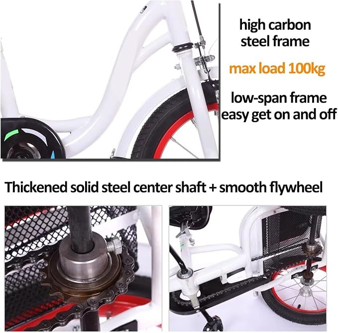 Bicicleta triciclo 3 ruedas para adultos tamaño 18 pulgadas miniatura 2