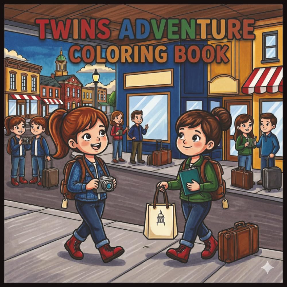 Twins Adventure Coloring Book
