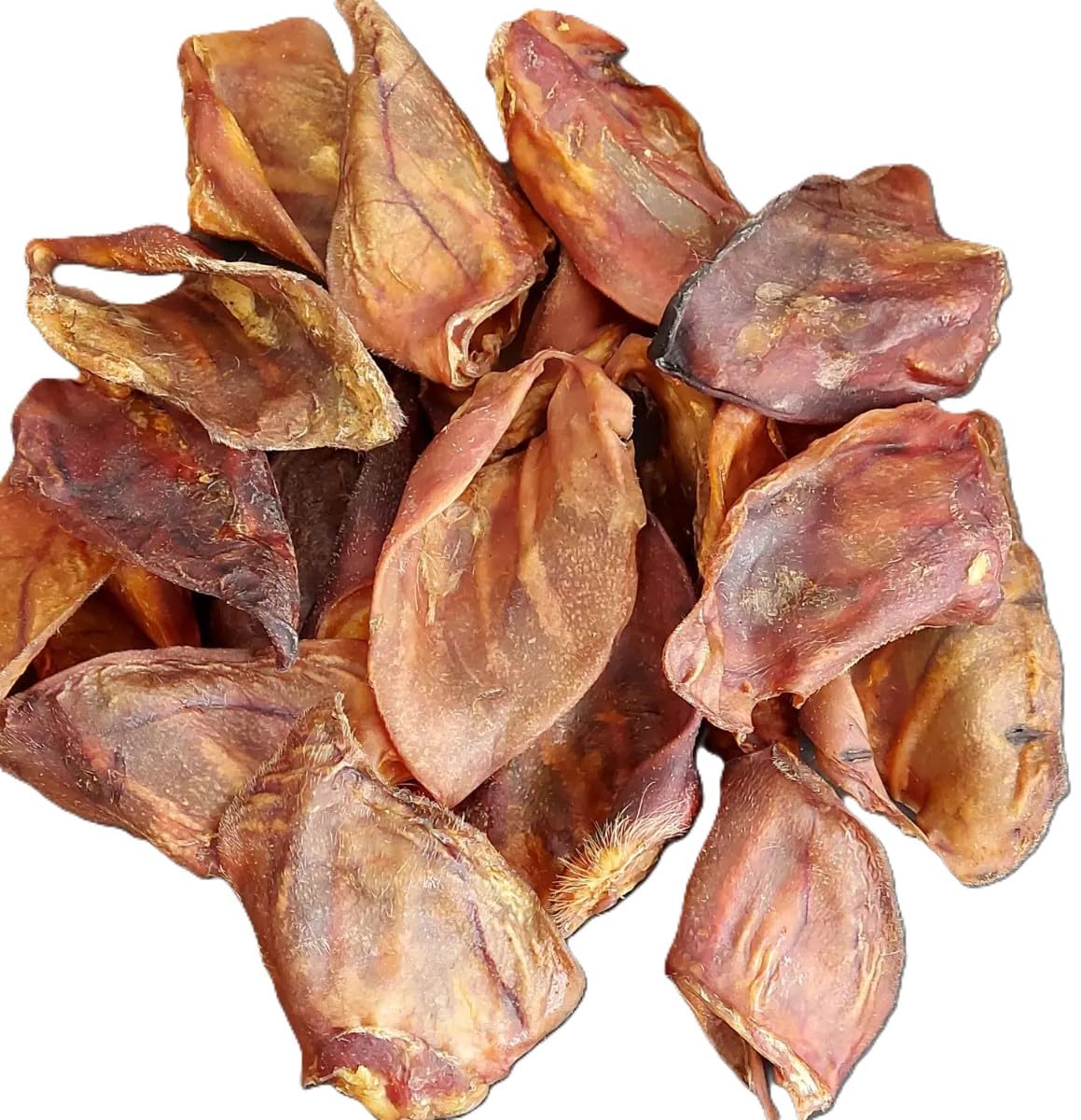 Natural Pig Ears for Dogs – Extra Large, Long-Lasting Dental Chews – 20 Pack