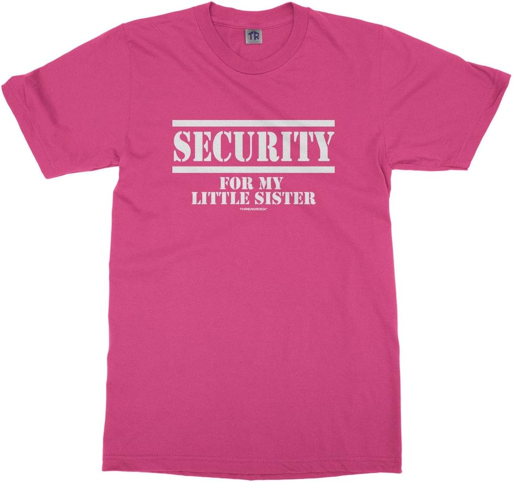 Threadrock Big Boys' Security for My Little Sister Youth T-Shirt