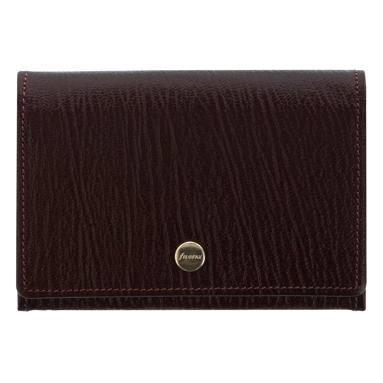 Filofax Porta biglietti da visita in pelle Chester marrone