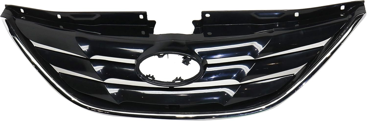 Garage-Pro Front Grille Assembly for 2011-2013 Hyundai Sonata, Bumper Cover, Sedan, Except Hybrid Models, Front Bumper Cover