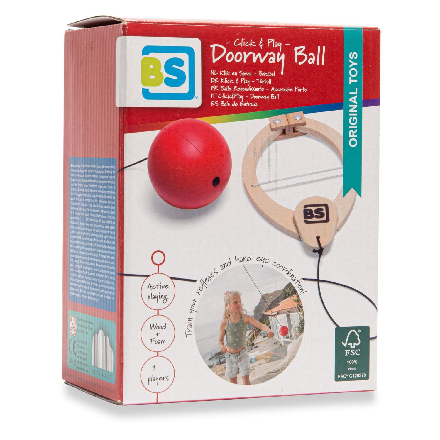 GA430 Click & Play - Doorway Ball - BS Toys
