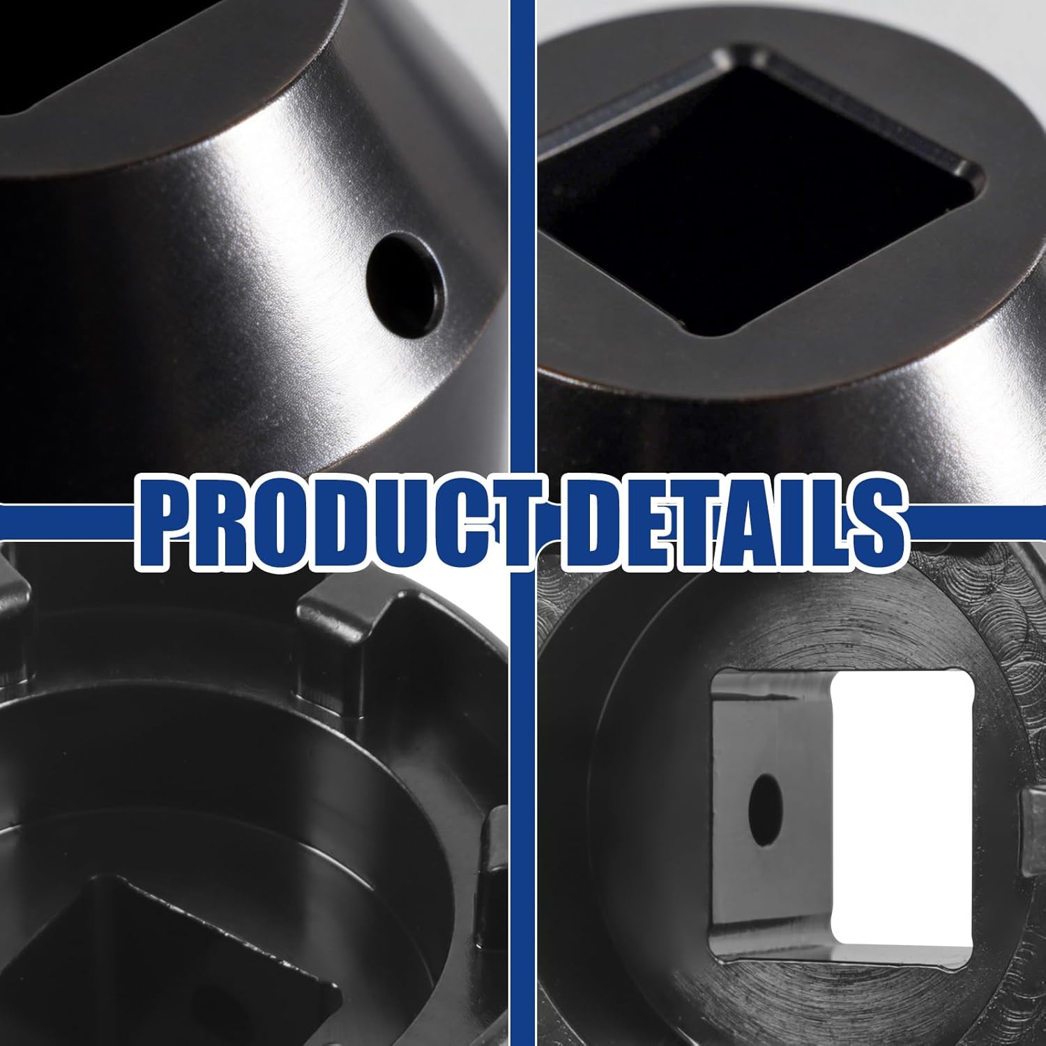 6-Point Torque Tool Pinion Nut Socket Compatible with Mercedes Truck Freightliner Detroit Diesel Replace# W742589020700