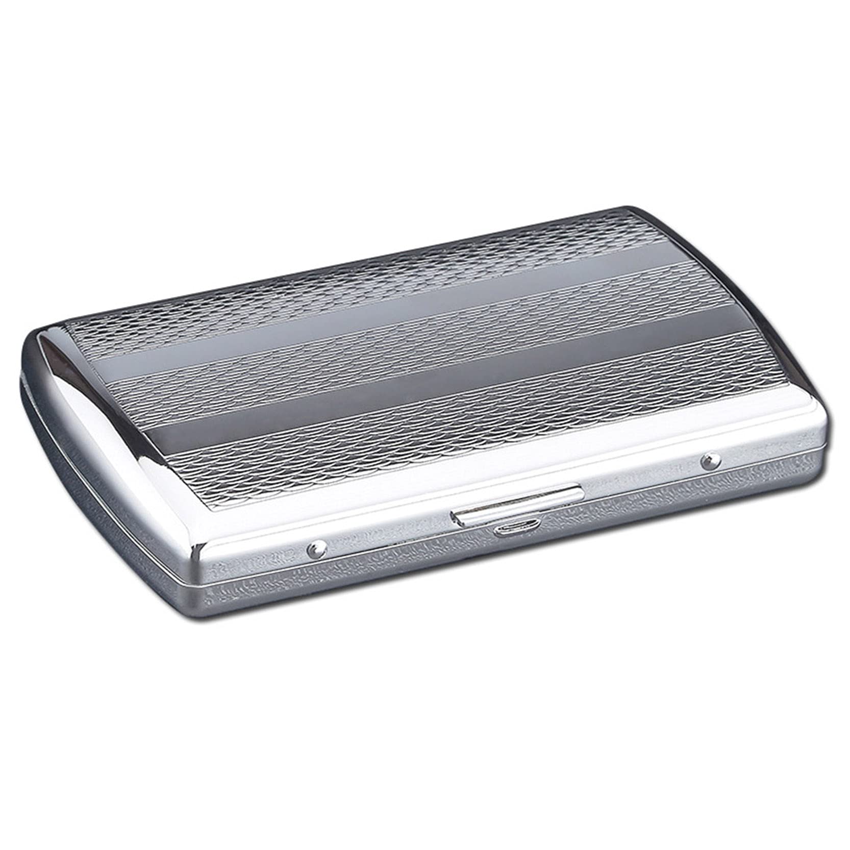 Modne etui na papierosy， metalowe etui na papierosy， wykwintne wykonanie， materiał metalowy， drobno rzeźbione kwiaty， mieści 12 papierosów， nadaje się do，A-54 * 89 * 19MM