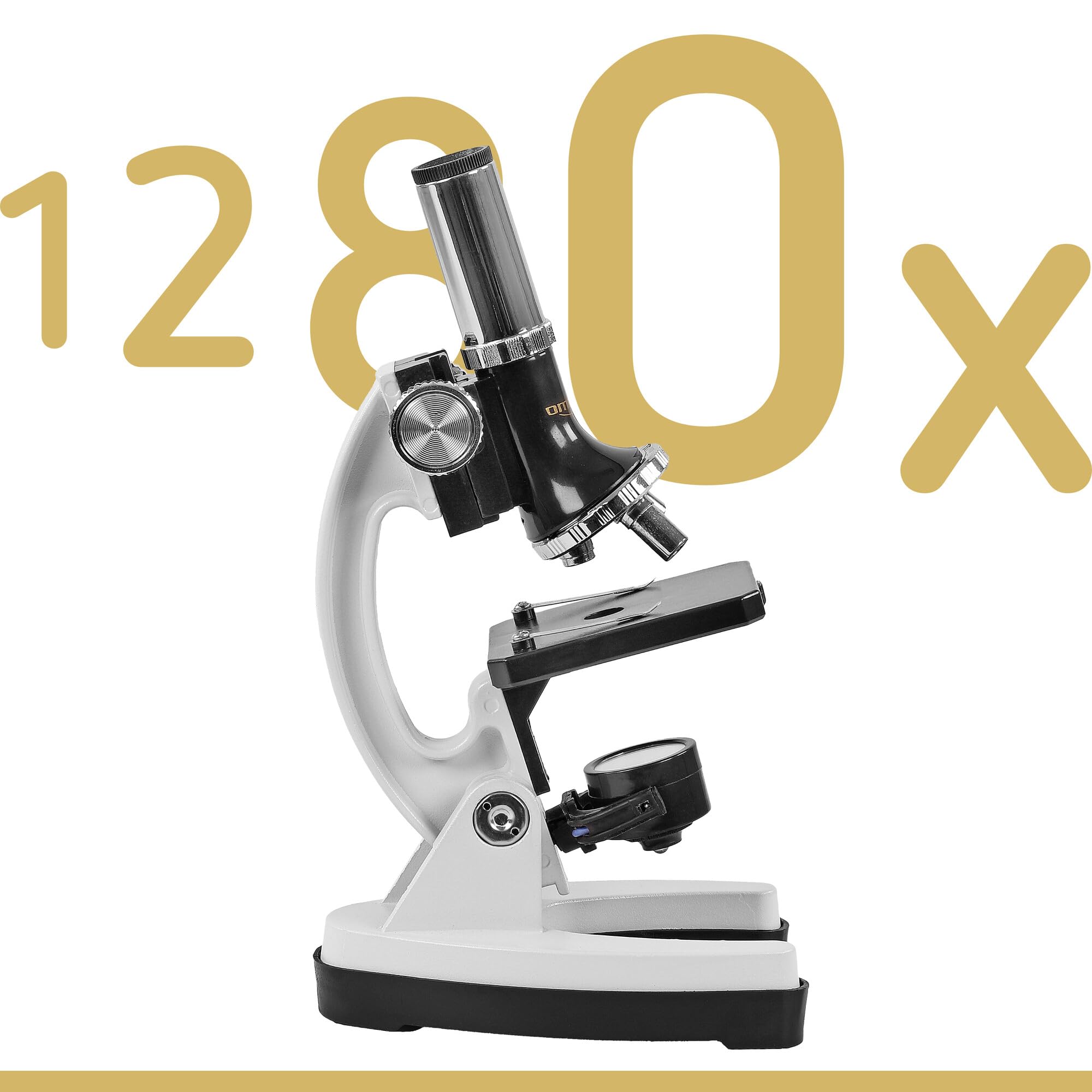 Omegon Microscopio MonoView, Juego de microscopía,1200x