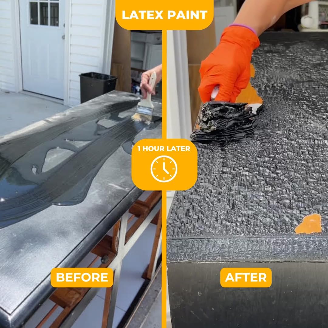 Furniture Strip & Clean | Paint & Varnish Remover | Wood Stain Stripper Gel | Remove Layers of Epoxy, Paint, Varnish Safely | No Harsh Fumes | Soy-Based & Planet-Friendly | 1/2 Gallon