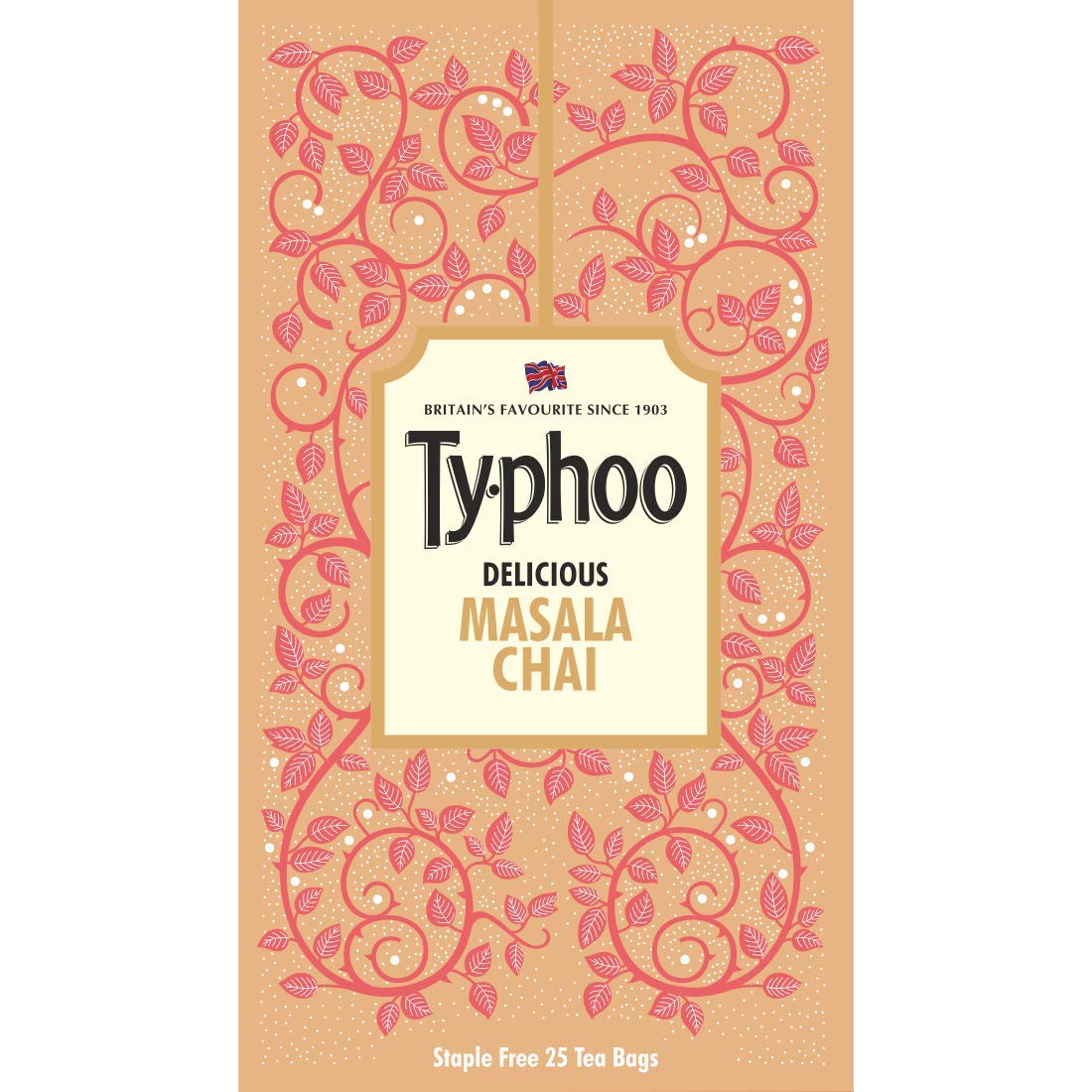Ty-phoo Flurys Delicious Masala Tea Bags Enriched With Cardamom, Nutmeg, Clove & Cinnamon, 25 Tea Bags, 50 Grams - Image 9 thumbnail