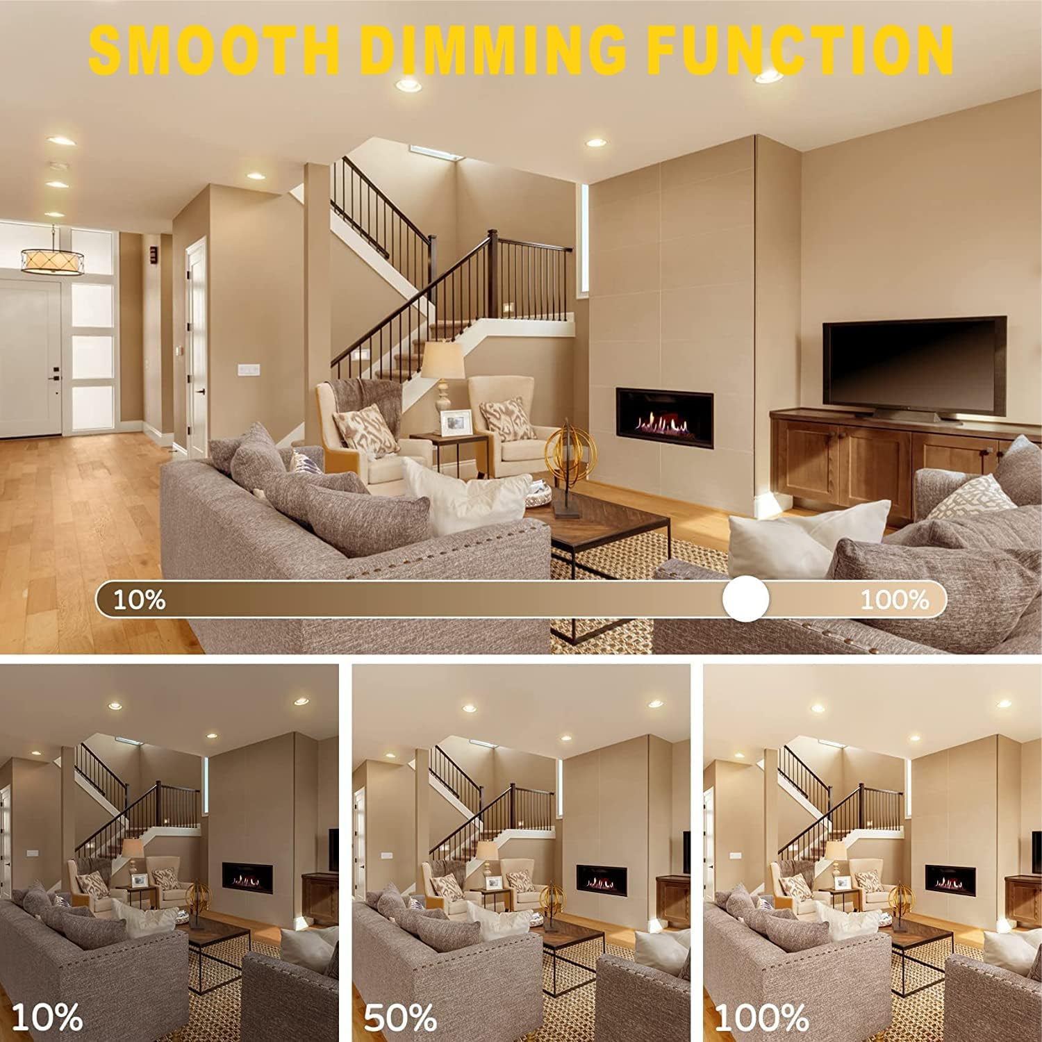 10 Pack dimmable MR16 LED Bulbs (5W 3000K) + 6 Pack Non-dimmable MR16 LED Bulbs (5W 2700K)