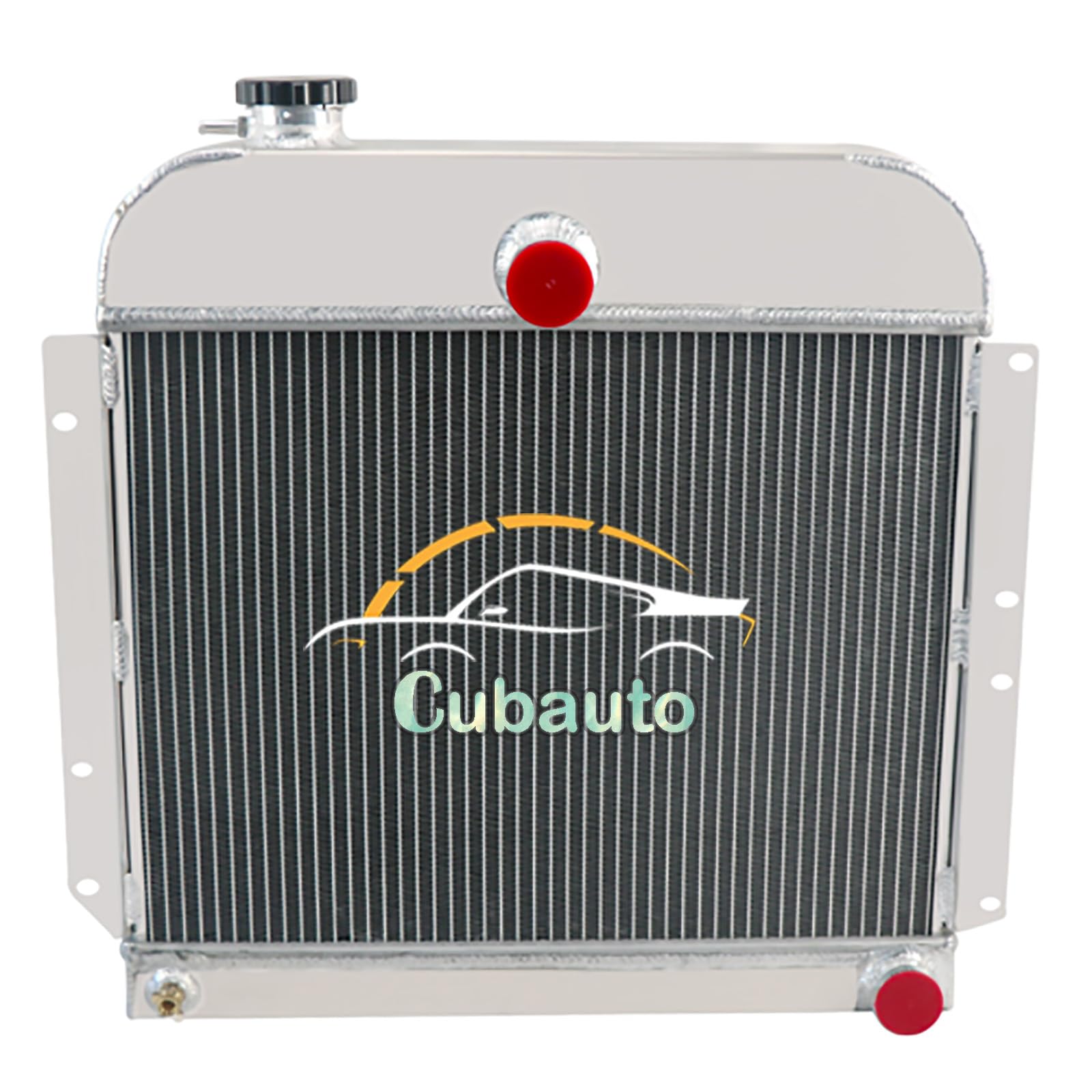 Cubauto 3 Row Core Radiator For Plymouth Cranbrook Concord P11 P15 Deluxe Wagon 3.6L 1941-52 Full Aluminum Downflow Radiators