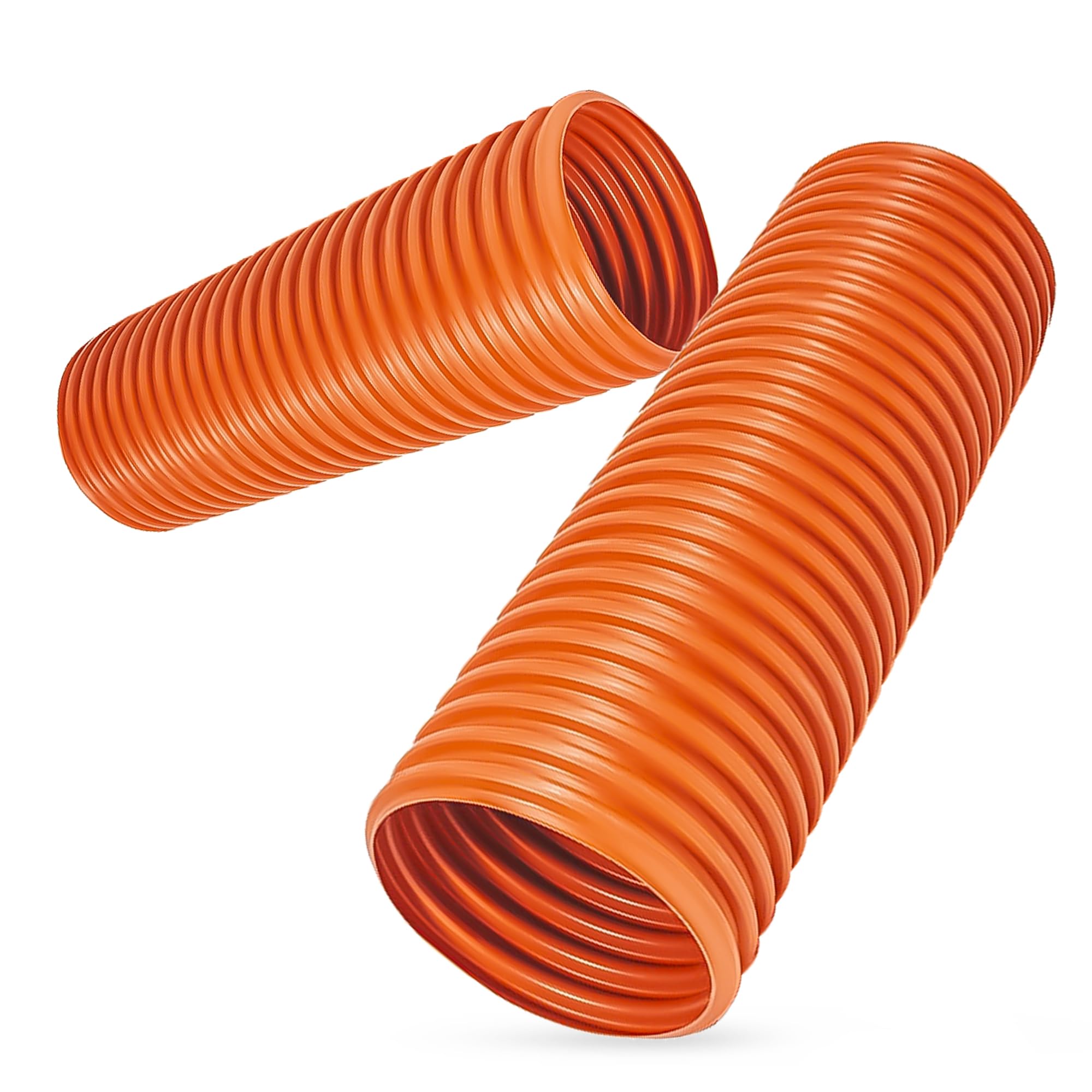 Instalguru - Tubo de alcantarillado ondulado DN315 kg, color naranja, polipropileno, 1000 mm