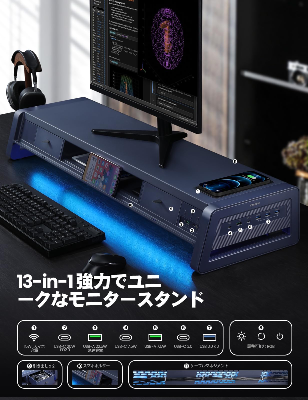デュアルモニタースタンド Amazon.co.jp: VAYDEER 金属製デュアルモニタースタンド スマホ専用