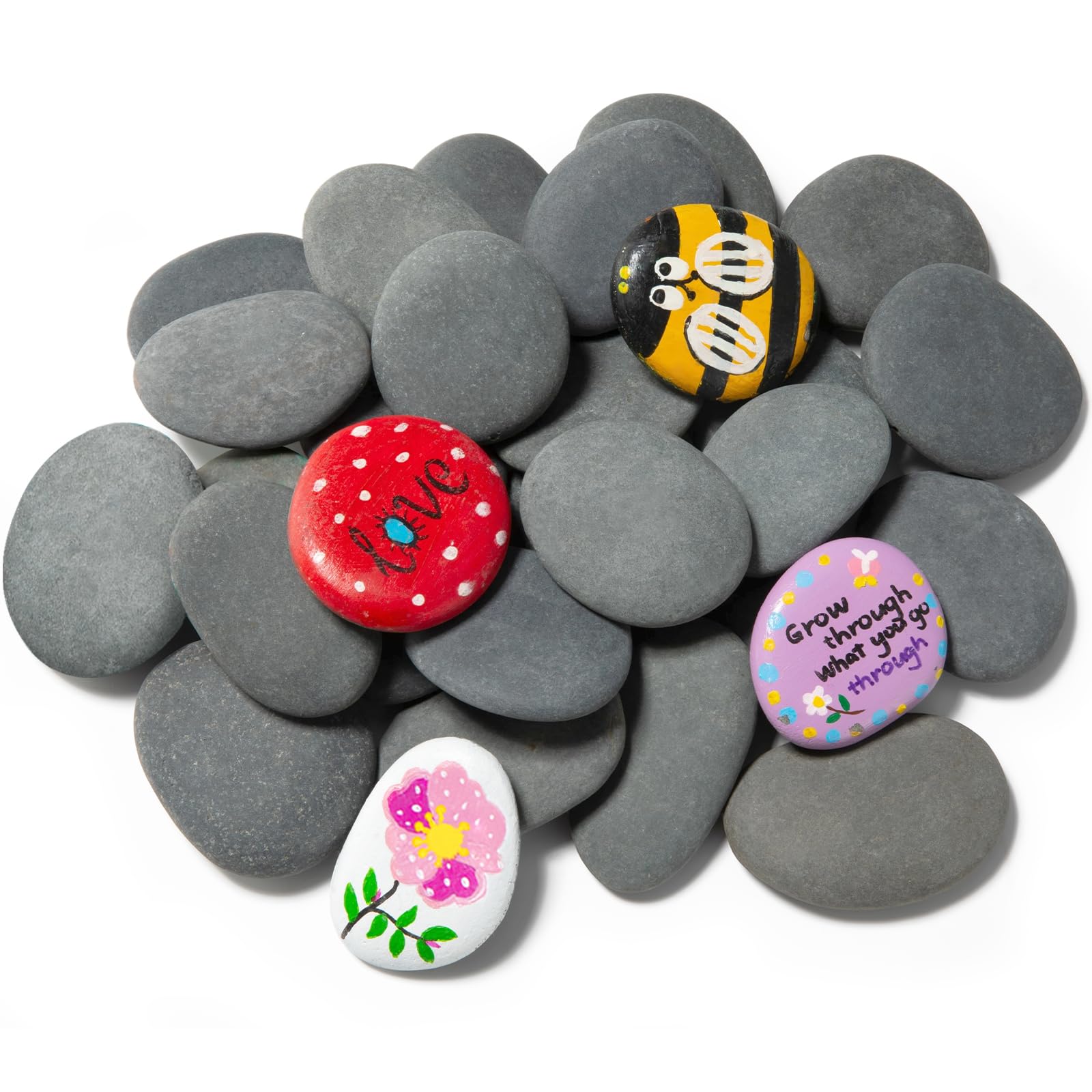 Simetufy 25 Pcs Rocks for Painting
