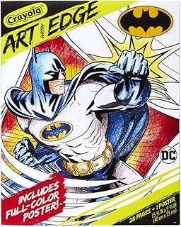 Crayola Batman Coloring Pages (28pgs), Includes Batman Poster, Adult Coloring, Collectable Gift