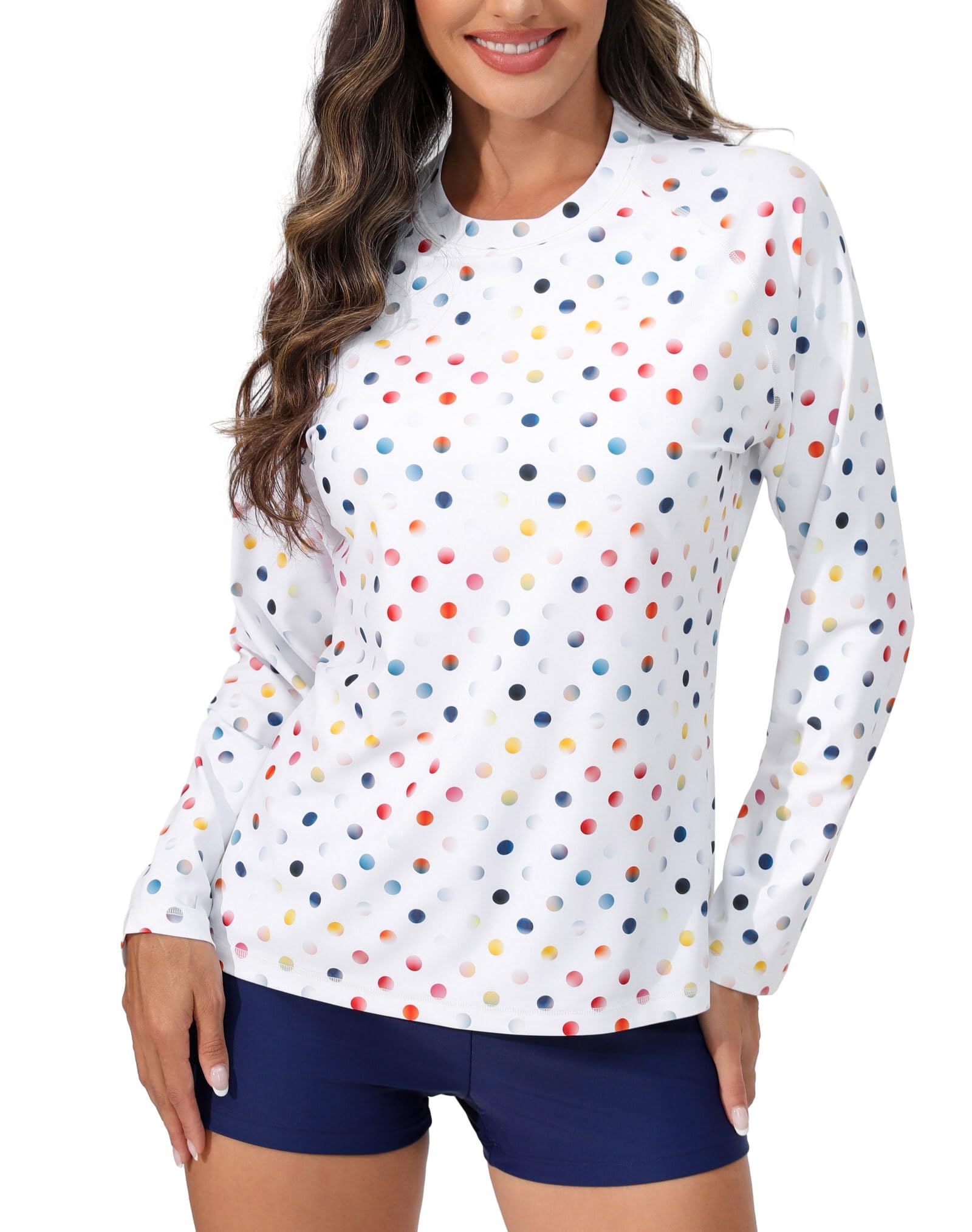 ALLTOKE Damen Rashguard Set – Langarm Mit Integriertem BH, UPF 50+, Für Schwimmen & Sport