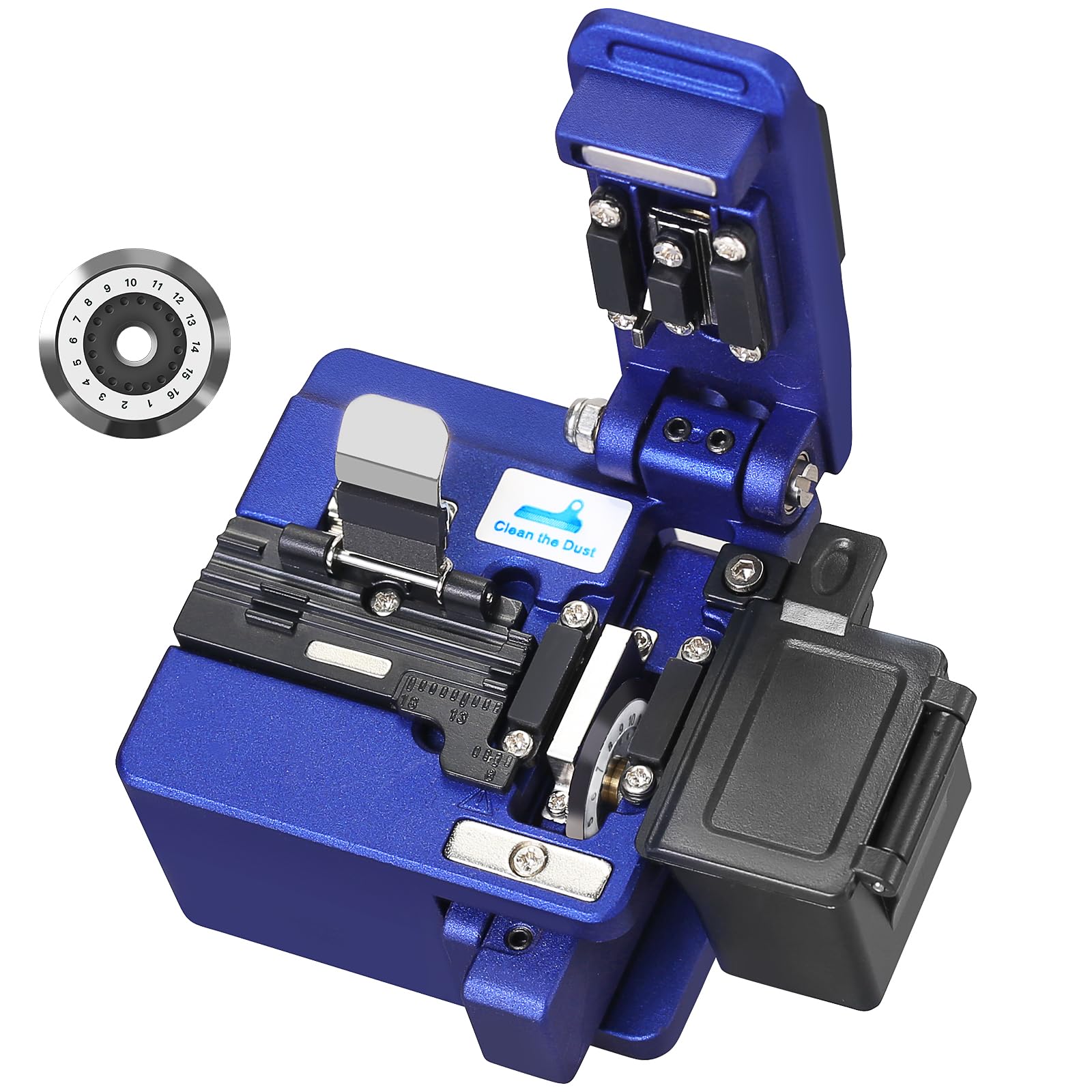 Optical Fiber Cleaver High precision stripping tool X5 cable cutter Automatic tool return 16 cutting points 48000 times Cold joining Fiber cutting knif and Replacement Blades